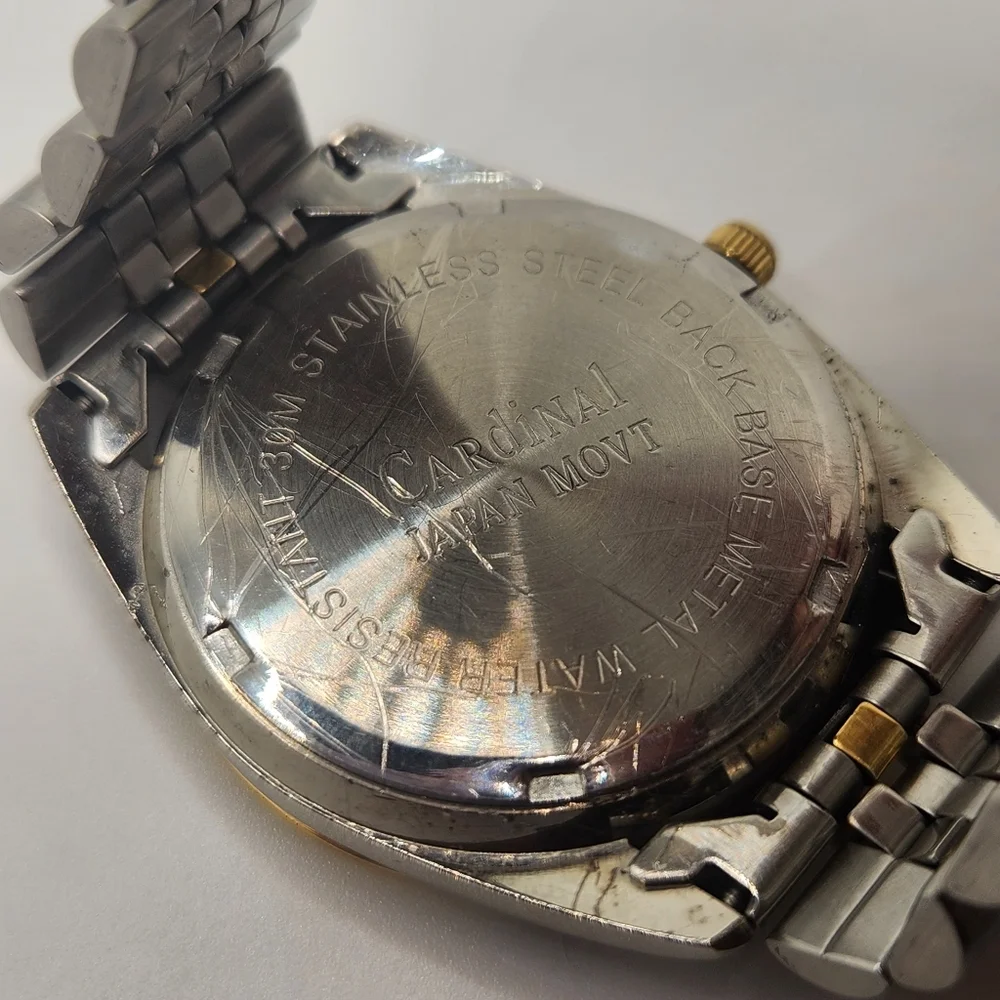 Cardinal Two-Tone Stainless Steel Water Resiatdmt MENS Watch - Picture 6 of 6